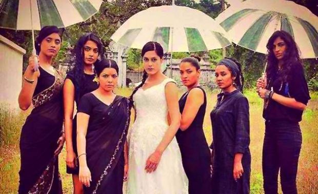 The cast of the film Angry Indian Goddesses The cast of the film Angry Indian Goddesses